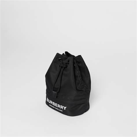 burberry logo print nylon drawcord pouch|Burberry .